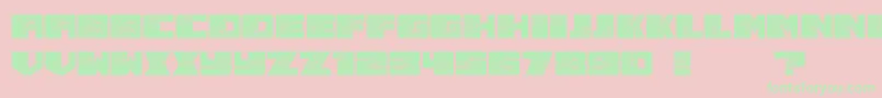 フォントSmashed – ピンクの背景に緑の文字