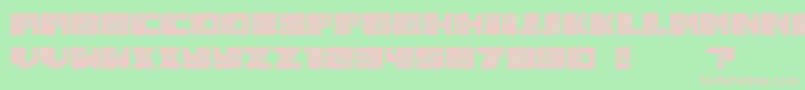 フォントSmashed – 緑の背景にピンクのフォント