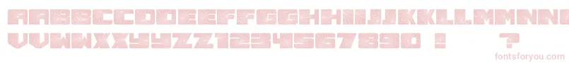Шрифт Smashed – розовые шрифты на белом фоне