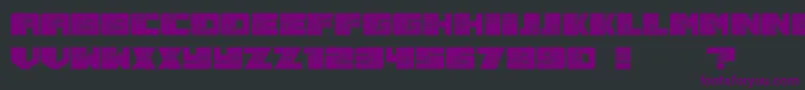 Шрифт Smashed – фиолетовые шрифты на чёрном фоне