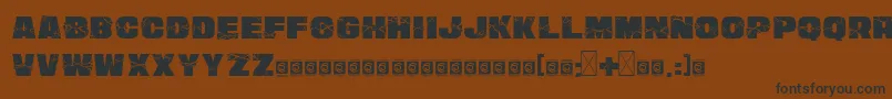 Шрифт SmashWall PersonalUse – чёрные шрифты на коричневом фоне
