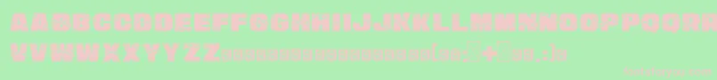 SmashWall PersonalUse-fontti – vaaleanpunaiset fontit vihreällä taustalla