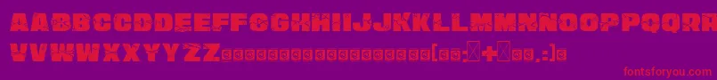 SmashWall PersonalUse Font – Red Fonts on Purple Background