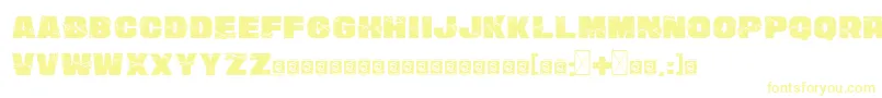 Шрифт SmashWall PersonalUse – жёлтые шрифты