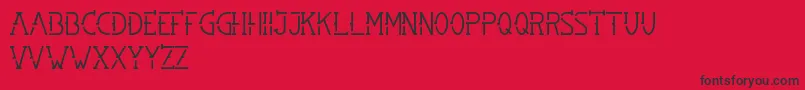 SMBRN Font – Black Fonts on Red Background