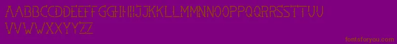 SMBRN Font – Brown Fonts on Purple Background
