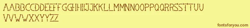 SMBRN Font – Brown Fonts on Yellow Background