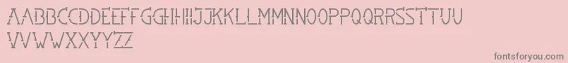 SMBRN Font – Gray Fonts on Pink Background