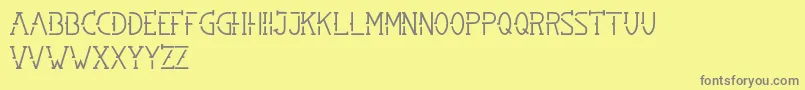 SMBRN Font – Gray Fonts on Yellow Background