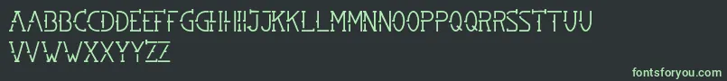 Шрифт SMBRN – зелёные шрифты на чёрном фоне
