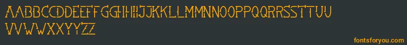 Шрифт SMBRN – оранжевые шрифты на чёрном фоне