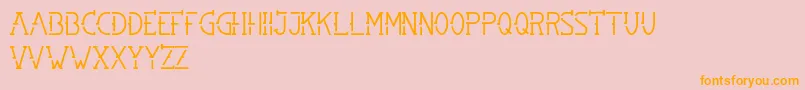 SMBRN Font – Orange Fonts on Pink Background