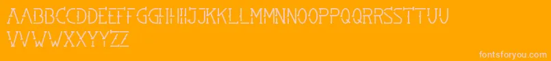 SMBRN Font – Pink Fonts on Orange Background