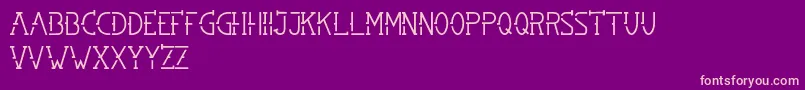 SMBRN Font – Pink Fonts on Purple Background