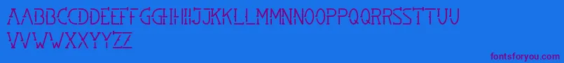 SMBRN Font – Purple Fonts on Blue Background