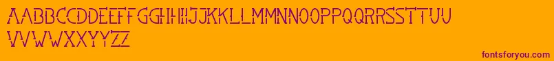 SMBRN Font – Purple Fonts on Orange Background