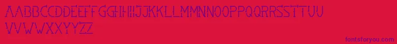 SMBRN Font – Purple Fonts on Red Background