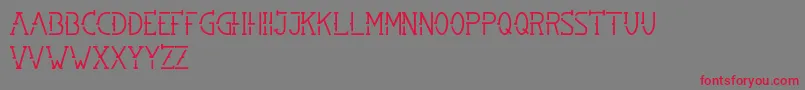 SMBRN Font – Red Fonts on Gray Background