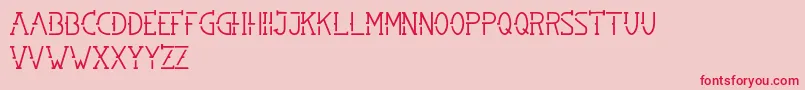 SMBRN Font – Red Fonts on Pink Background