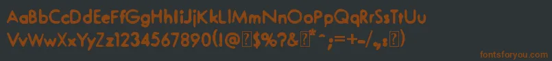 Smerkan Font – Brown Fonts on Black Background