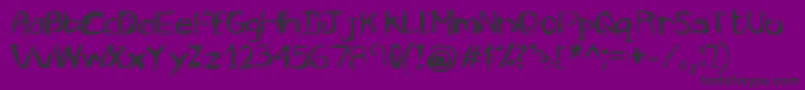 Smile Font – Black Fonts on Purple Background