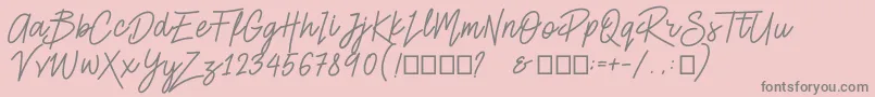 More about Smiley Font Smiley Font – Gray Fonts on Pink Background