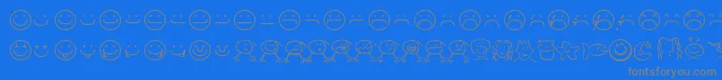 fuente smilf    – Fuentes Grises Sobre Fondo Azul