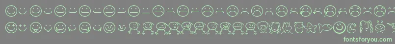 smilf    Font – Green Fonts on Gray Background