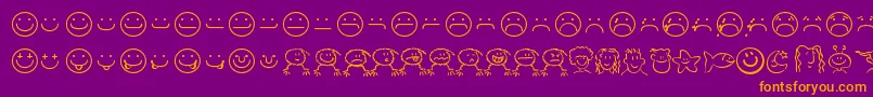 smilf    Font – Orange Fonts on Purple Background
