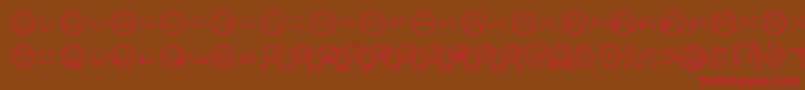 smilf    Font – Red Fonts on Brown Background