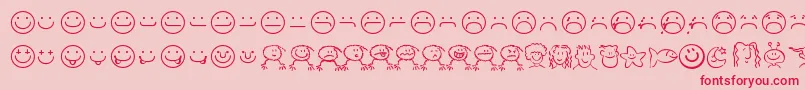 Saiba mais sobre a fonte smilf Fonte smilf – fontes vermelhas em um fundo rosa