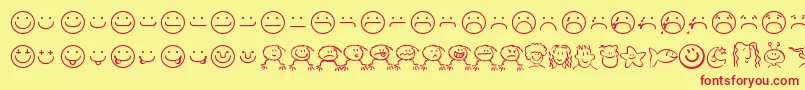 smilf    Font – Red Fonts on Yellow Background