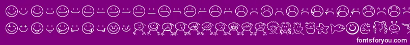 smilf    Font – White Fonts on Purple Background