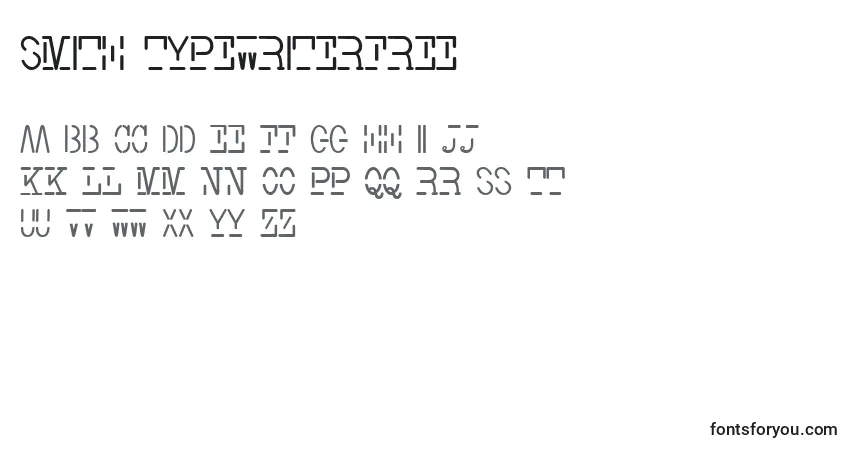 Schriftart Smith TypewriterFree – Alphabet, Zahlen, spezielle Symbole