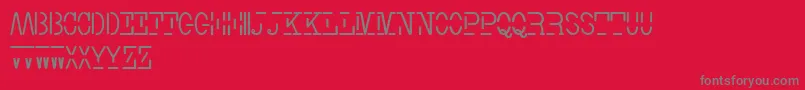 Smith TypewriterFree-Schriftart – Graue Schriften auf rotem Hintergrund