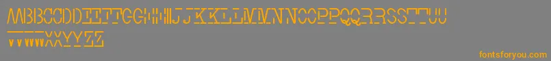Więcej informacji o czcionce Smith TypewriterFree Czcionka Smith TypewriterFree – pomarańczowe czcionki na szarym tle
