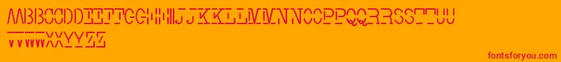 Smith TypewriterFree Font – Red Fonts on Orange Background