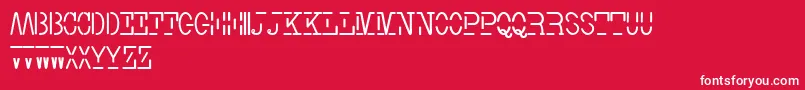 fuente Smith TypewriterFree – Fuentes Blancas Sobre Fondo Rojo