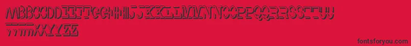 Smith TypewriterShadowFree Font – Black Fonts on Red Background