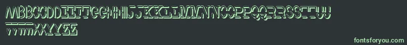Шрифт Smith TypewriterShadowFree – зелёные шрифты на чёрном фоне