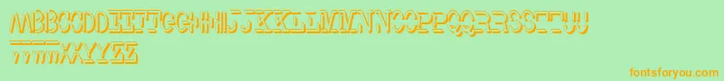 Smith TypewriterShadowFree Font – Orange Fonts on Green Background
