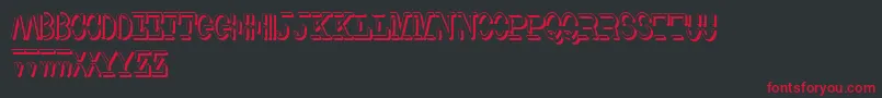 Шрифт Smith TypewriterShadowFree – красные шрифты на чёрном фоне