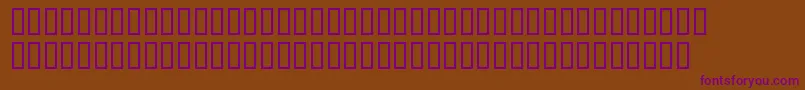 Crotchrot-fontti – violetit fontit ruskealla taustalla
