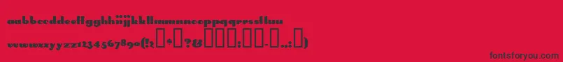 SMOKE    Font – Black Fonts on Red Background