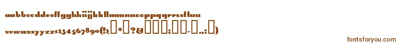 Шрифт SMOKE    – коричневые шрифты на белом фоне