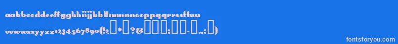 Шрифт SMOKE    – розовые шрифты на синем фоне