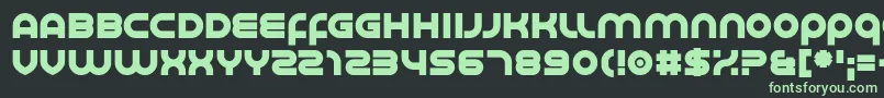 フォントSmoother – 黒い背景に緑の文字