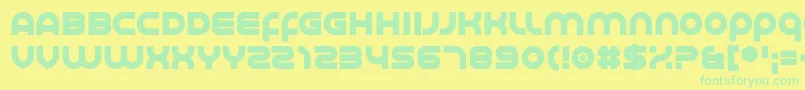 Smoother Font – Green Fonts on Yellow Background