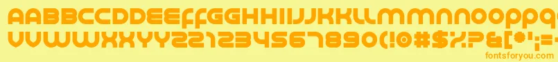 Smoother Font – Orange Fonts on Yellow Background