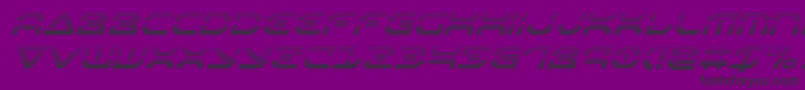 Oberondeuxgradital Font – Black Fonts on Purple Background